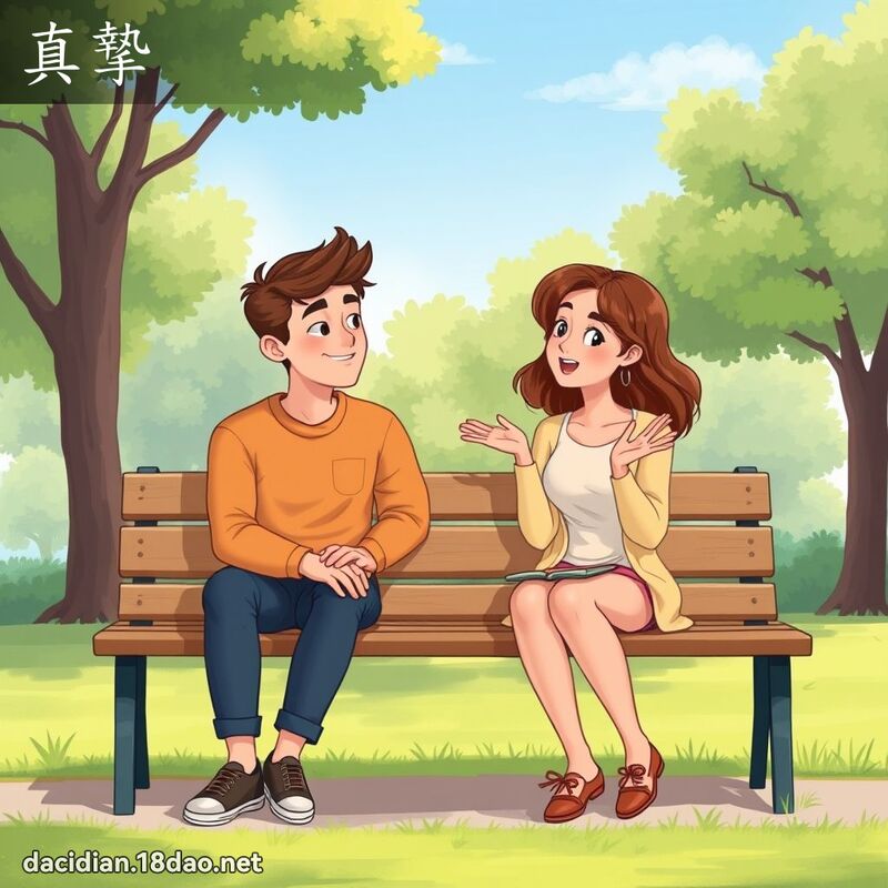 真挚 - 国语大辞典配图