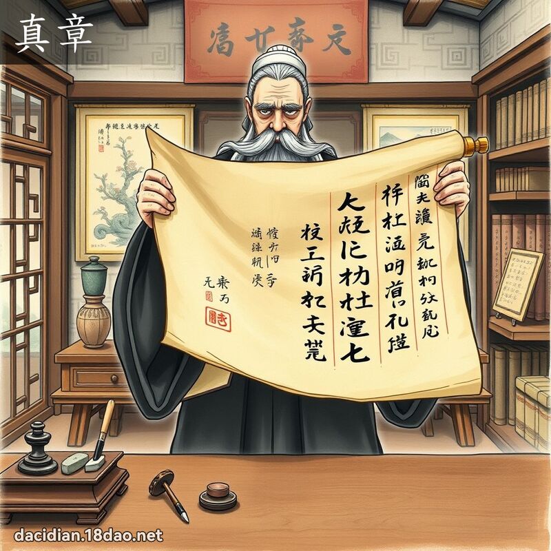 真章 - 国语大辞典配图
