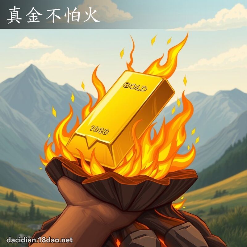 真金不怕火 - 國語大辭典配圖