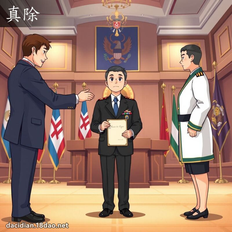 真除 - 國語大辭典配圖