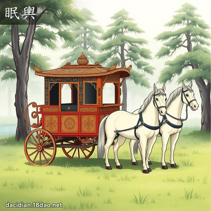 眠輿 - 國語大辭典配圖