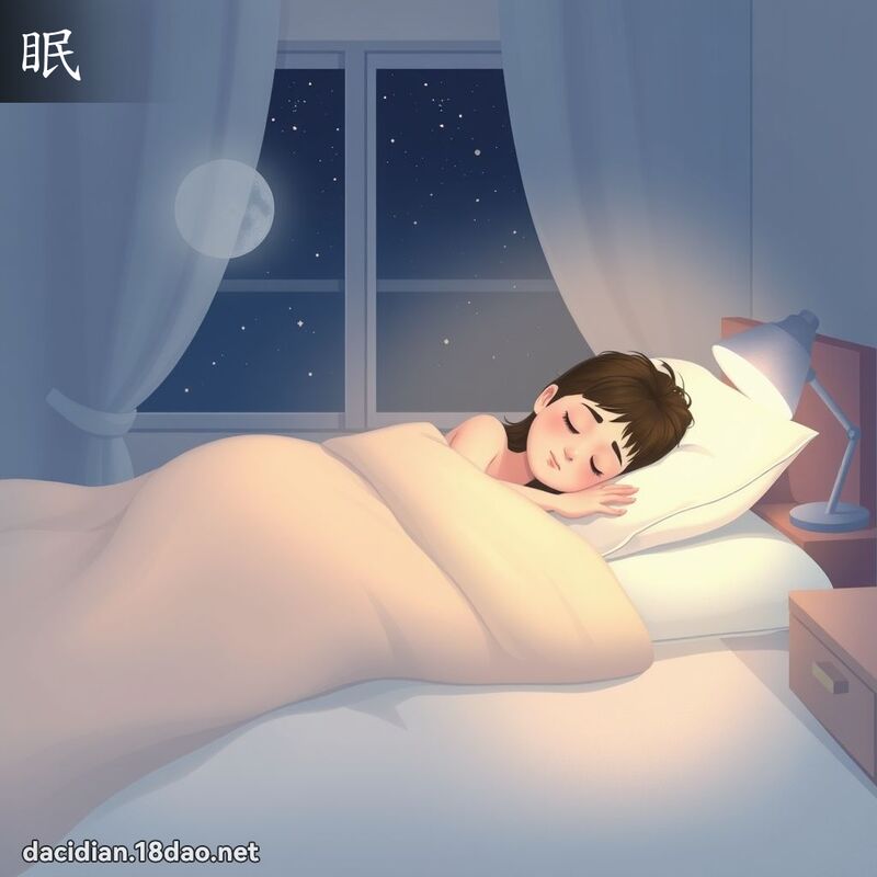 眠 - 国语大辞典配图