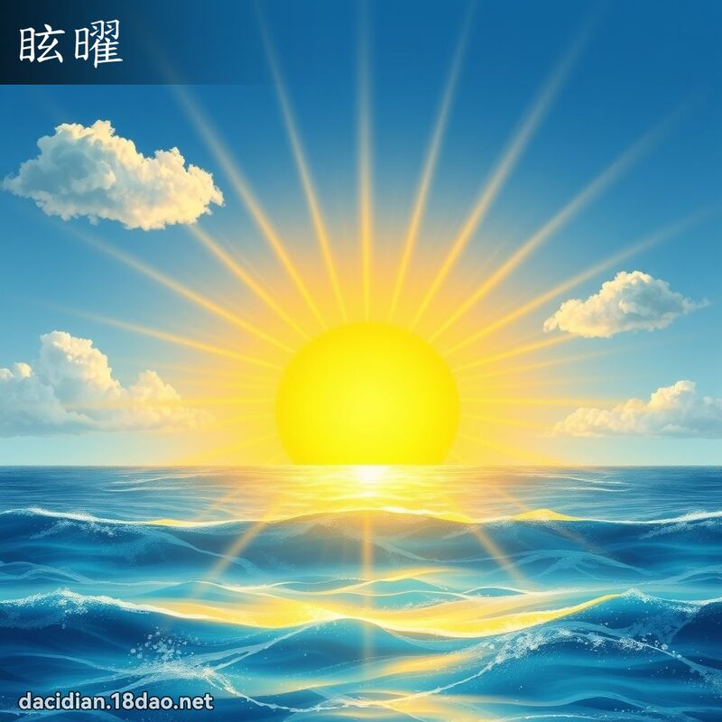 眩曜 - 國語大辭典配圖