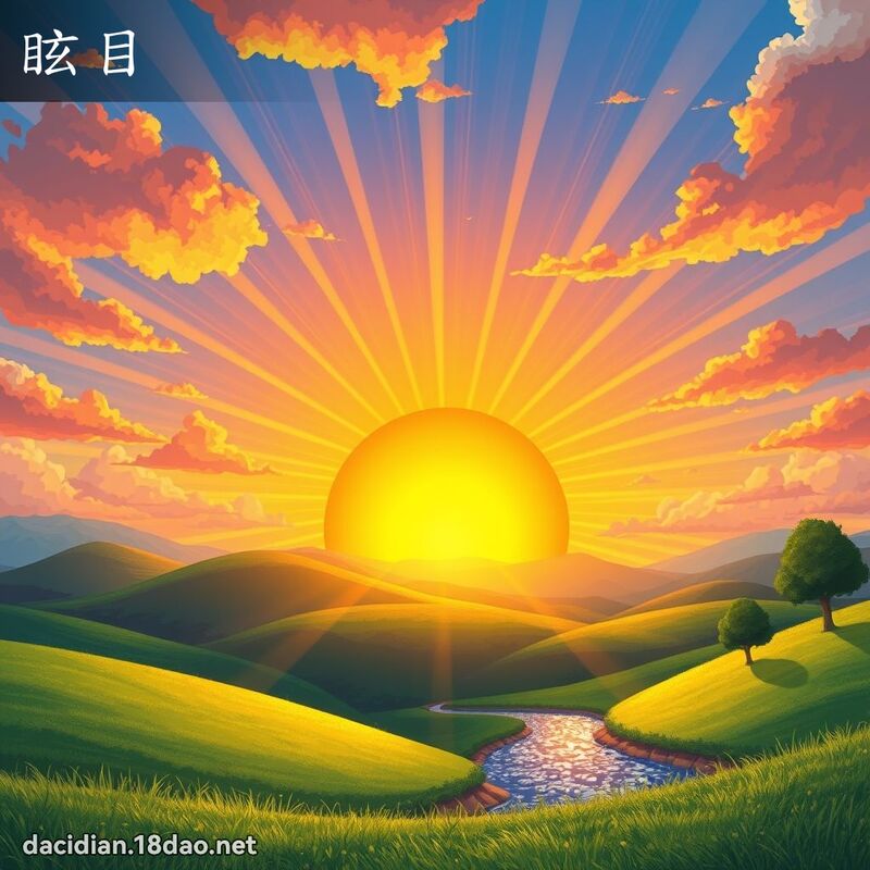 眩目 - 国语大辞典配图