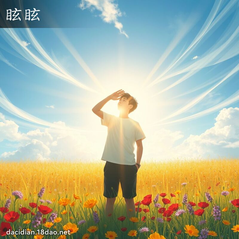 眩眩 - 國語大辭典配圖