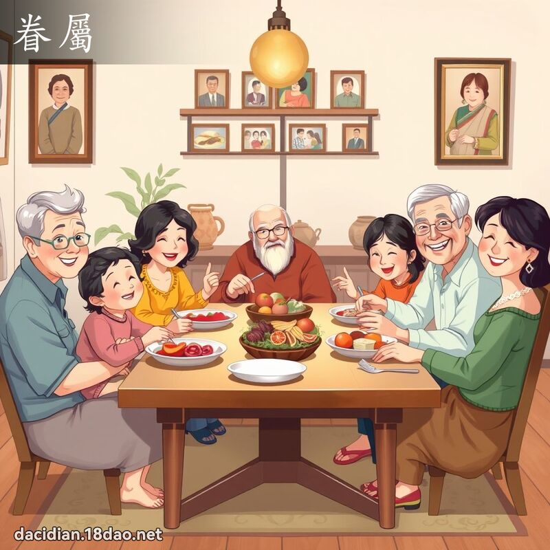 眷属 - 国语大辞典配图