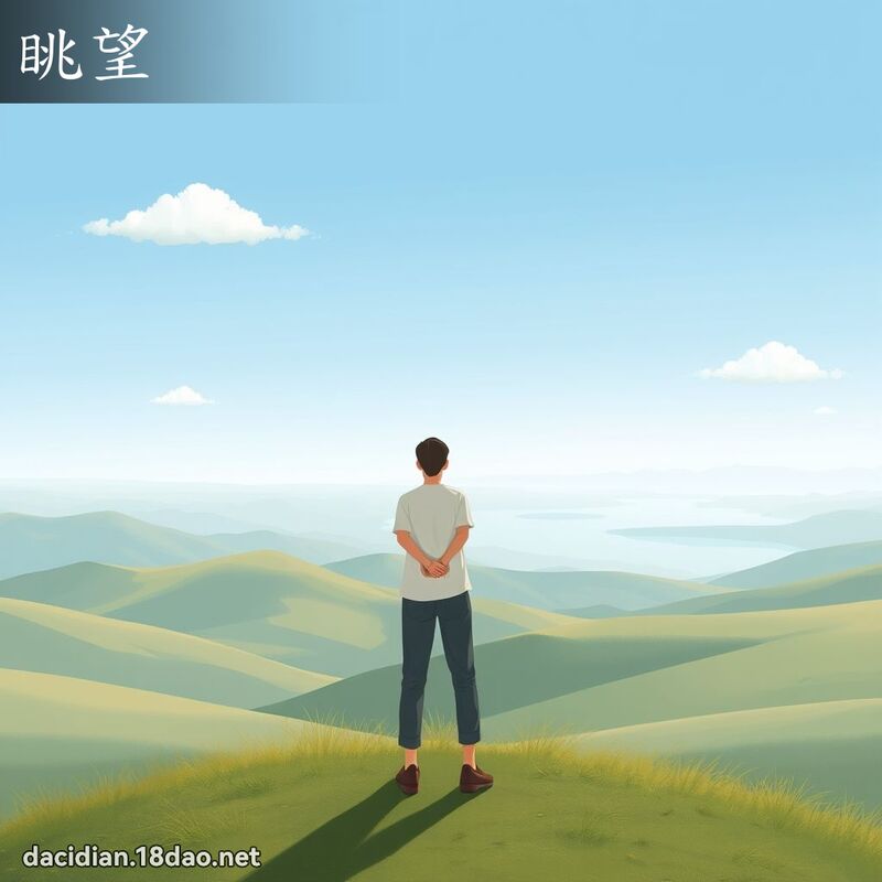 眺望 - 国语大辞典配图