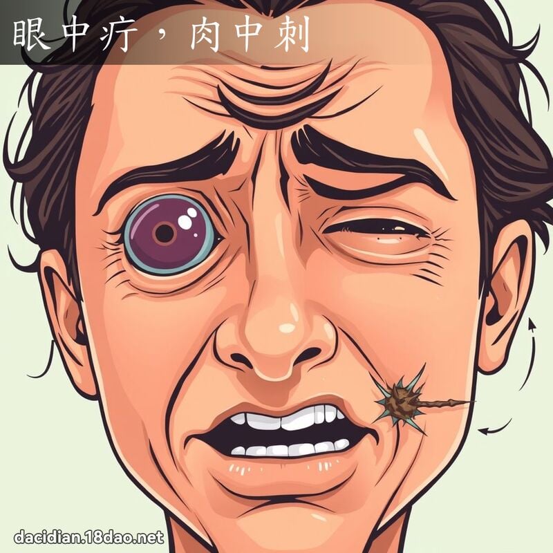 眼中疔，肉中刺 - 國語大辭典配圖