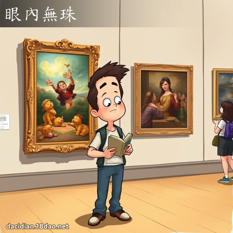 眼內无珠 - 国语大辞典配图