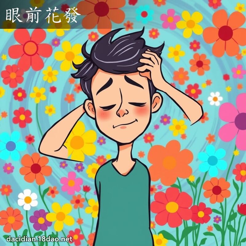 眼前花发 - 国语大辞典配图
