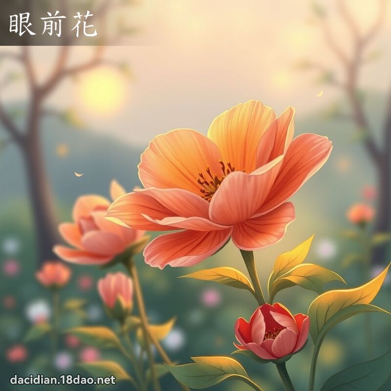 眼前花 - 國語大辭典配圖