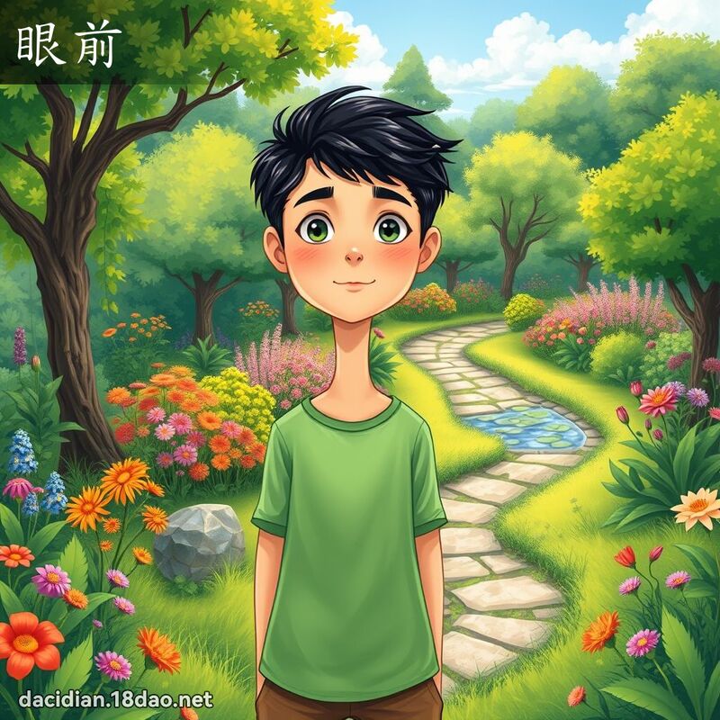 眼前 - 國語大辭典配圖
