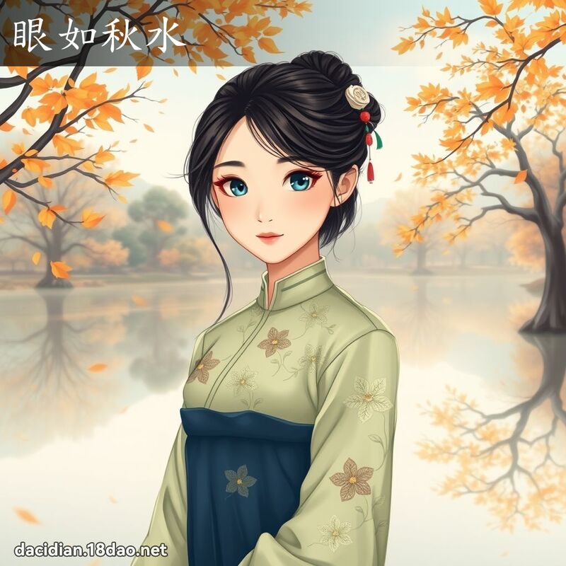 眼如秋水 - 國語大辭典配圖
