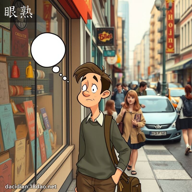眼熟 - 国语大辞典配图