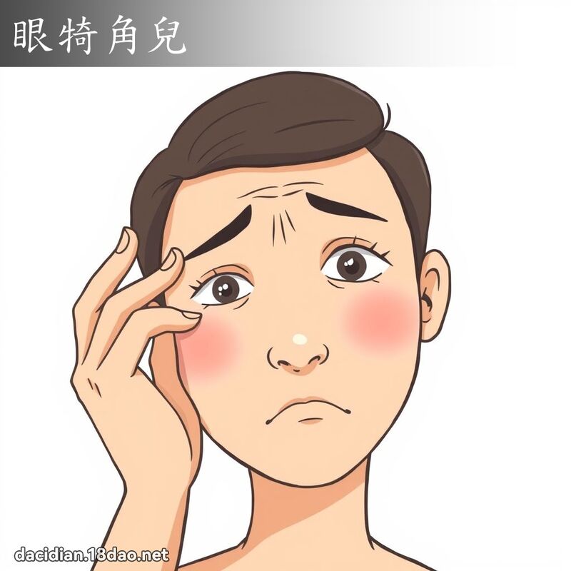眼犄角兒 - 國語大辭典配圖