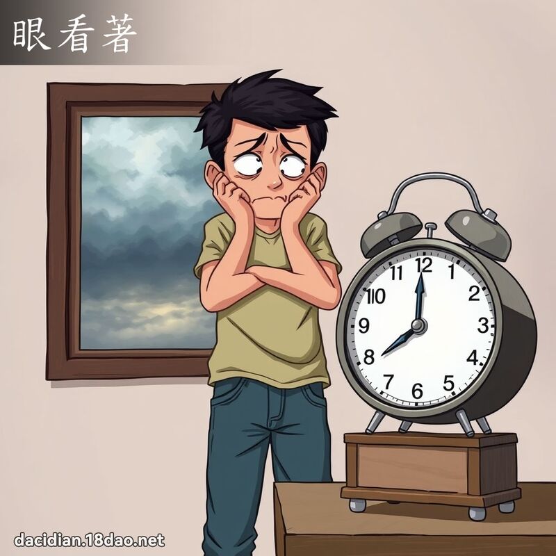 眼看著 - 國語大辭典配圖