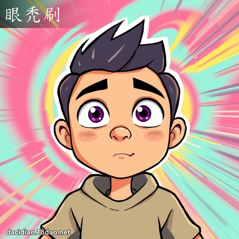 眼禿刷 - 國語大辭典配圖