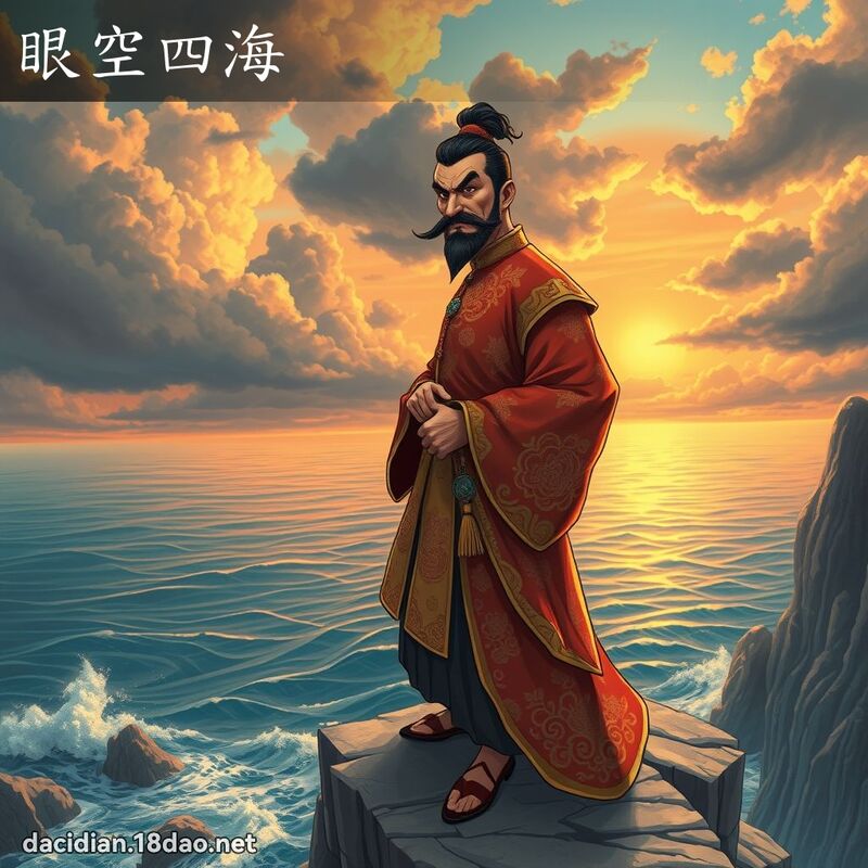 眼空四海 - 國語大辭典配圖