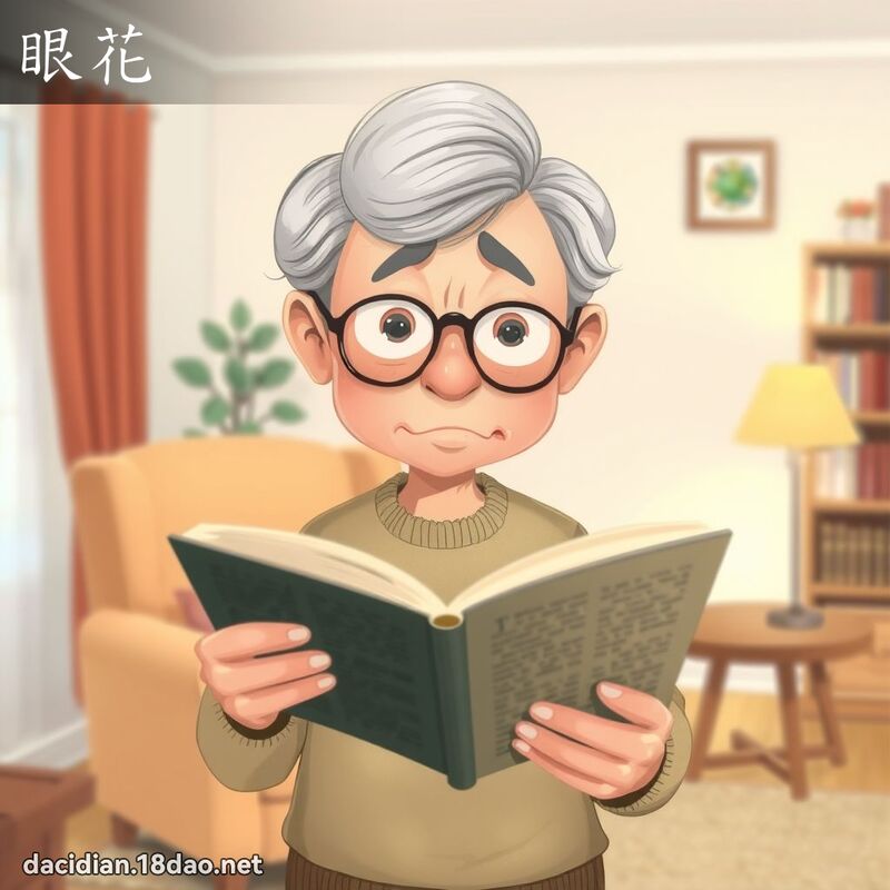 眼花 - 国语大辞典配图