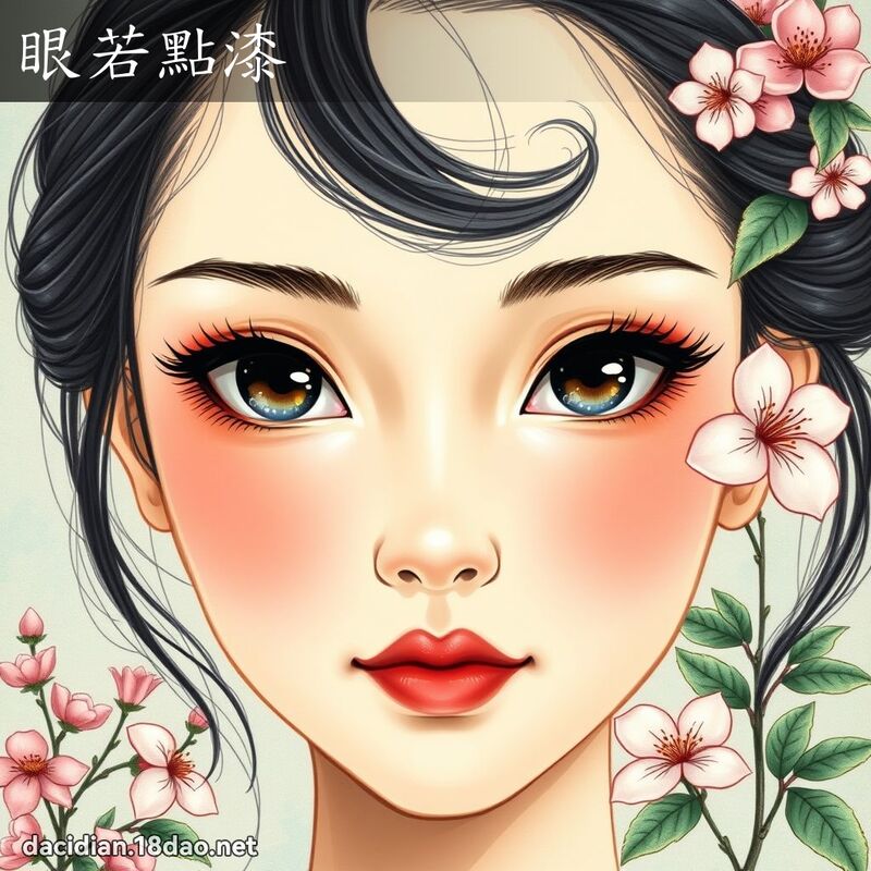 眼若點漆 - 國語大辭典配圖