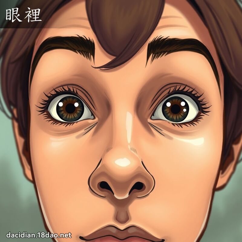 眼裡 - 國語大辭典配圖