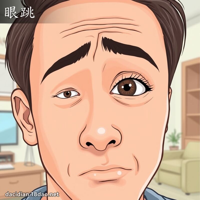 眼跳 - 國語大辭典配圖