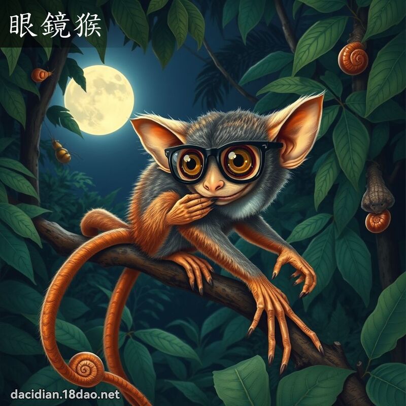 眼鏡猴 - 國語大辭典配圖