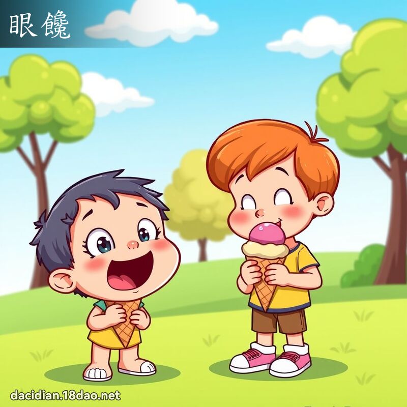 眼饞 - 國語大辭典配圖