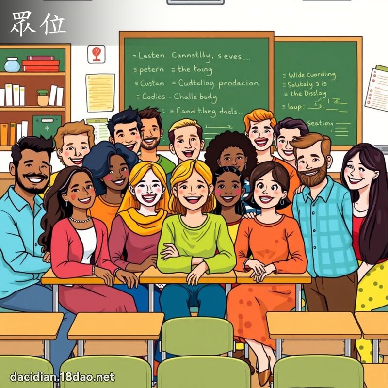 眾位 - 國語大辭典配圖