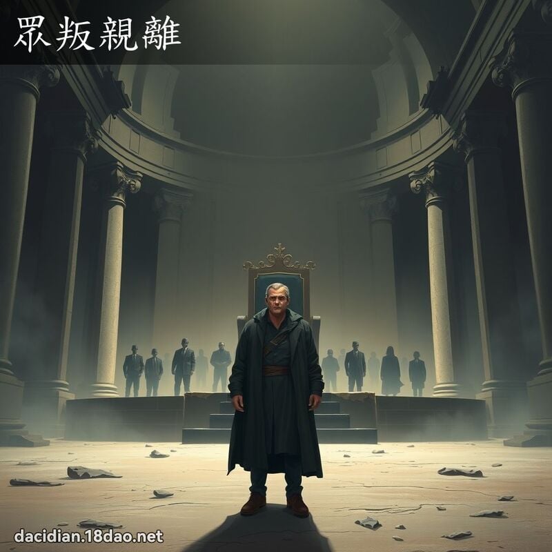 眾叛亲离 - 国语大辞典配图