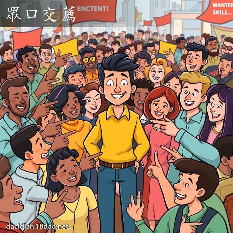 眾口交薦 - 國語大辭典配圖