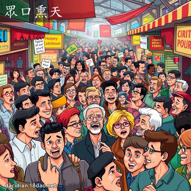 眾口熏天 - 國語大辭典配圖