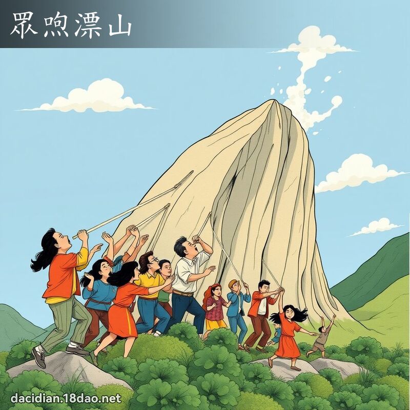 眾喣漂山 - 国语大辞典配图