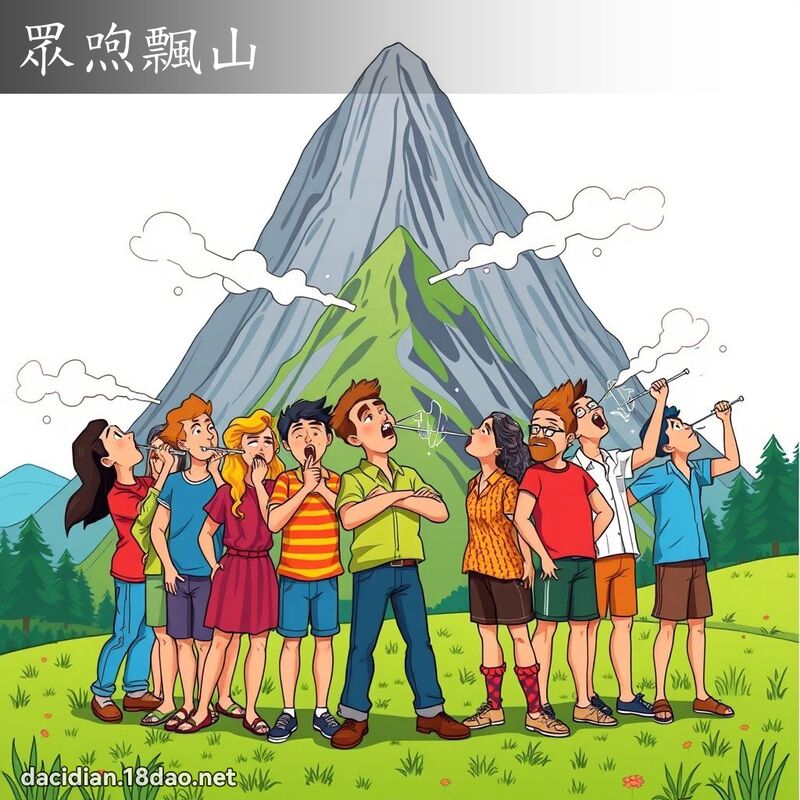 眾喣飘山 - 国语大辞典配图