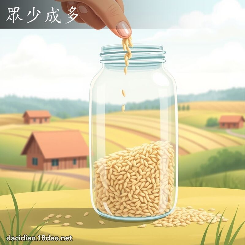 眾少成多 - 國語大辭典配圖