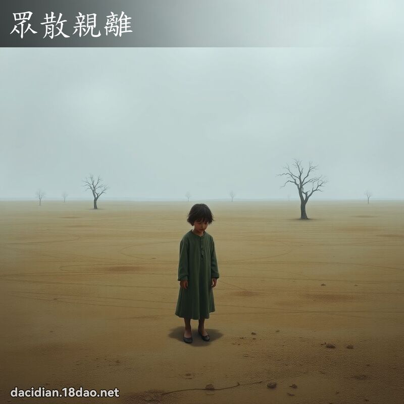 眾散亲离 - 国语大辞典配图
