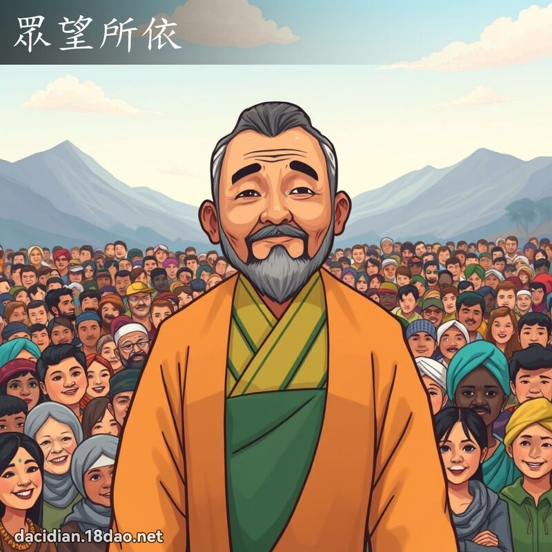 眾望所依 - 国语大辞典配图