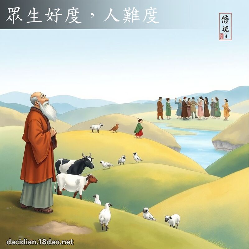 眾生好度，人难度 - 国语大辞典配图