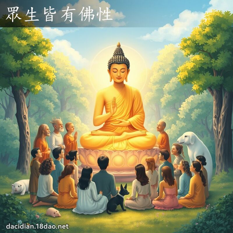 眾生皆有佛性 - 国语大辞典配图