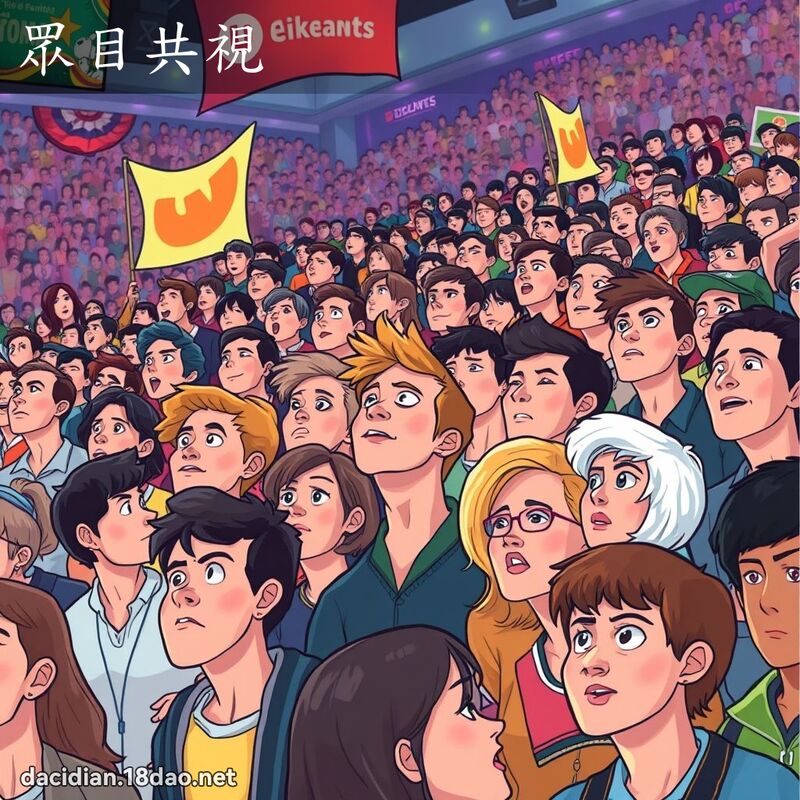 眾目共视 - 国语大辞典配图