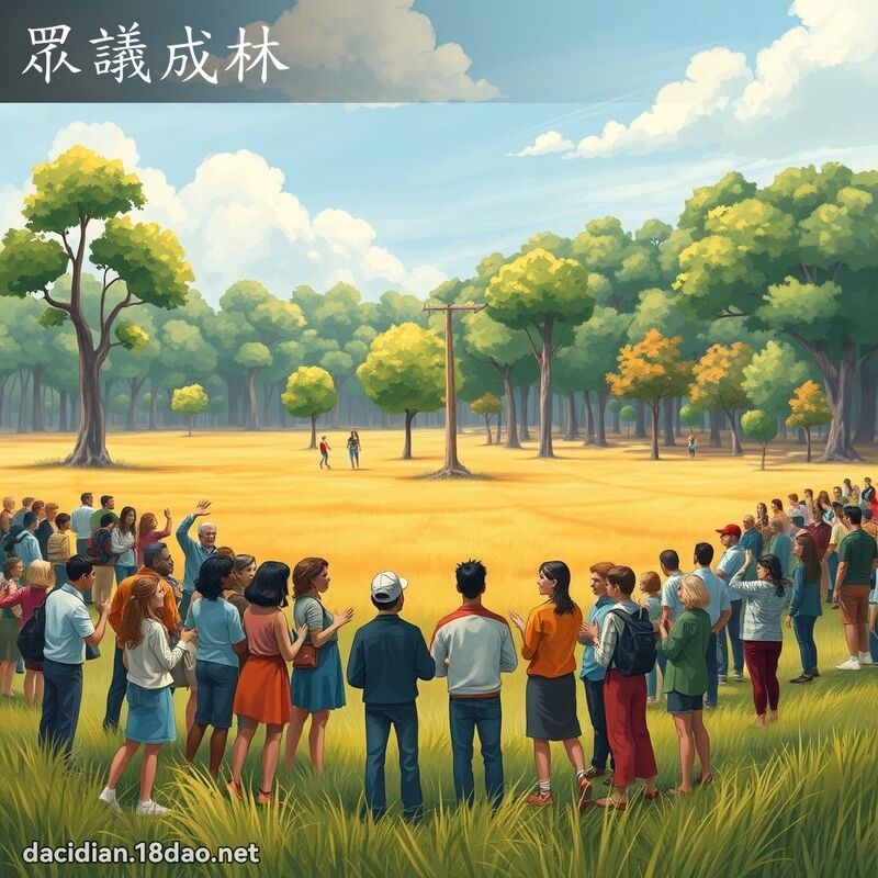 眾议成林 - 国语大辞典配图