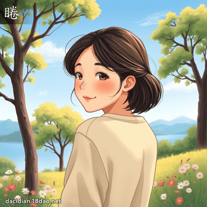 睠 - 國語大辭典配圖