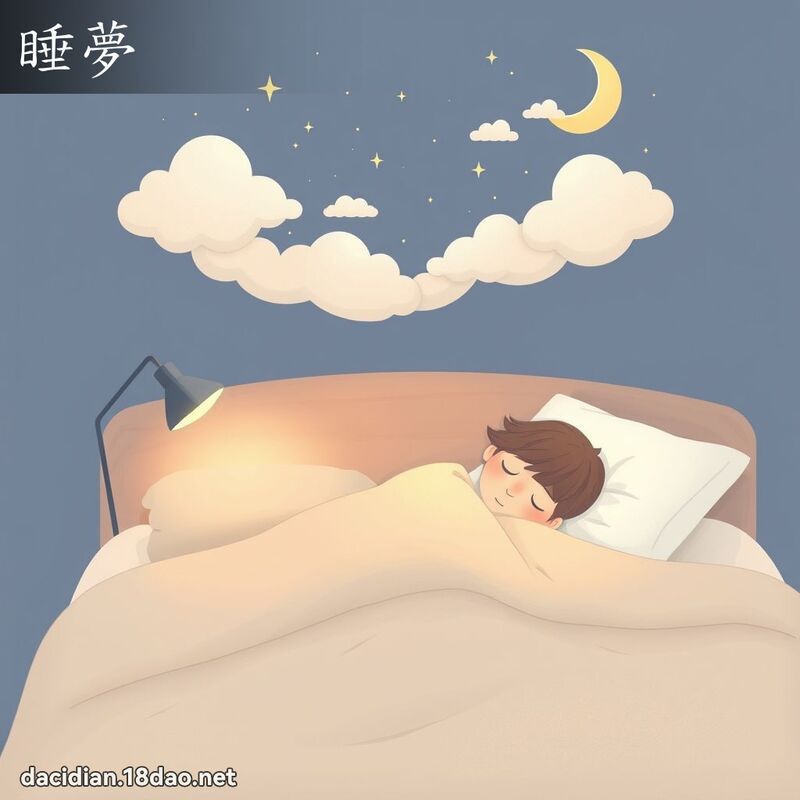 睡梦 - 国语大辞典配图