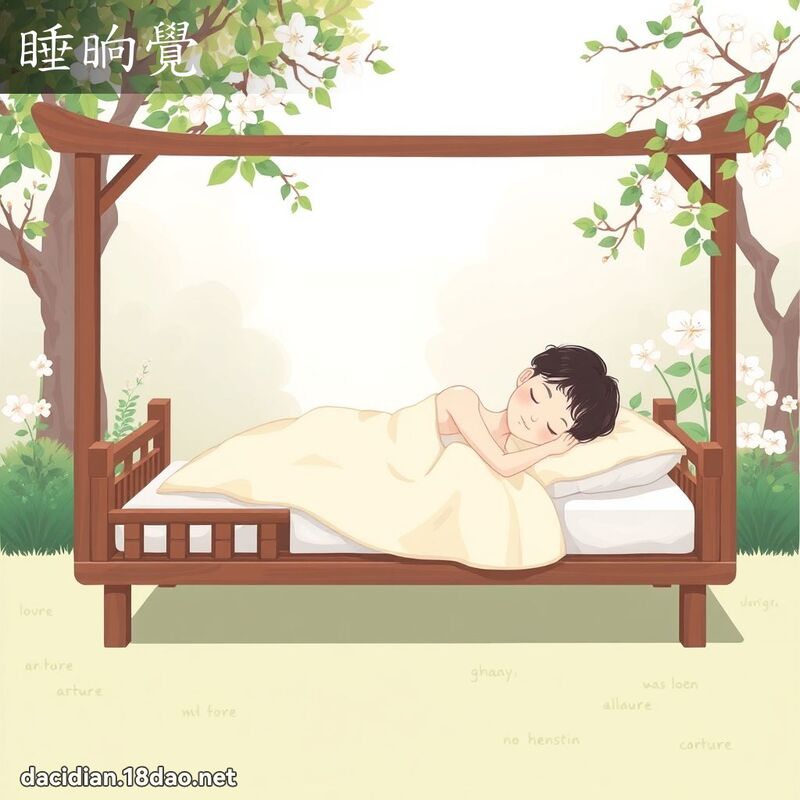 睡晌覺 - 國語大辭典配圖