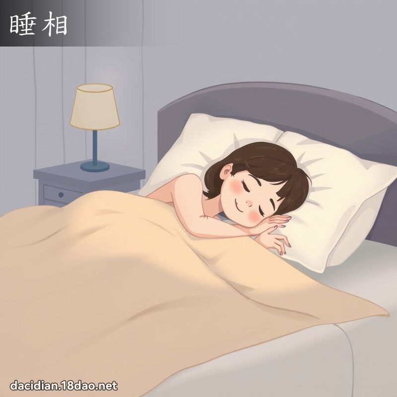 睡相 - 国语大辞典配图