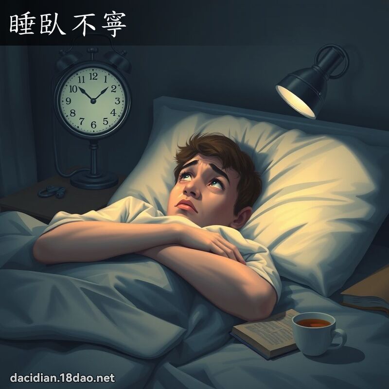 睡臥不寧 - 国语大辞典配图