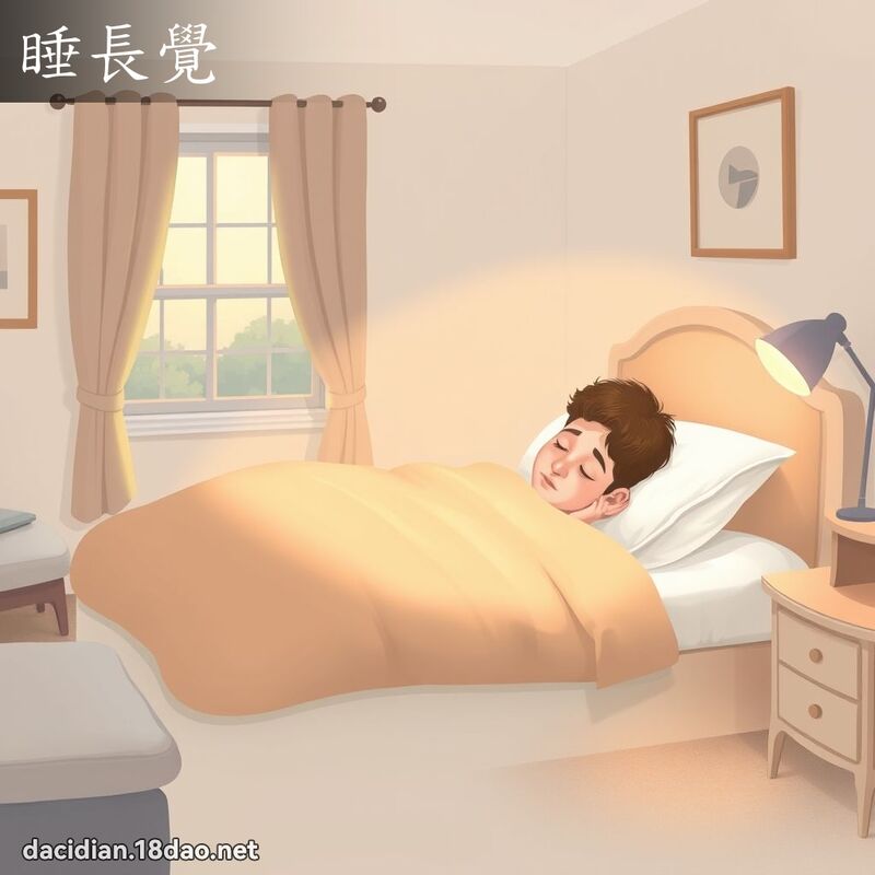 睡長覺 - 國語大辭典配圖