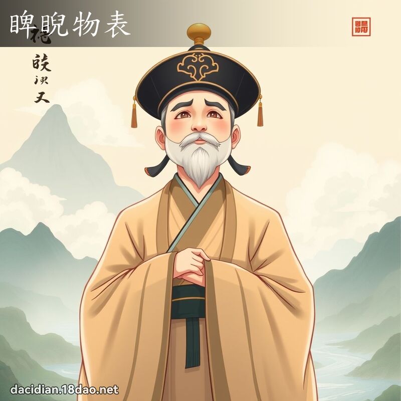 睥睨物表 - 國語大辭典配圖
