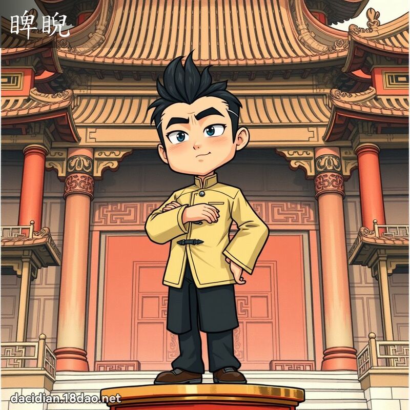 睥睨 - 國語大辭典配圖