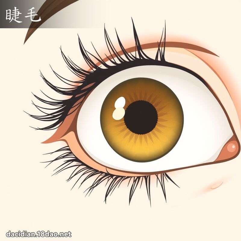 睫毛 - 國語大辭典配圖